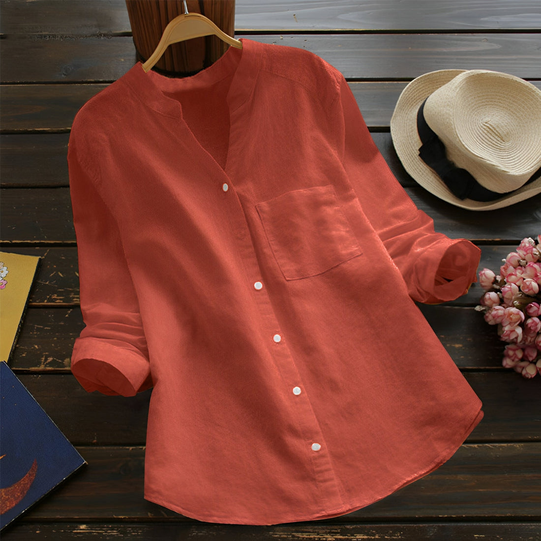 Madelina - Casual Retro Shirt for Women