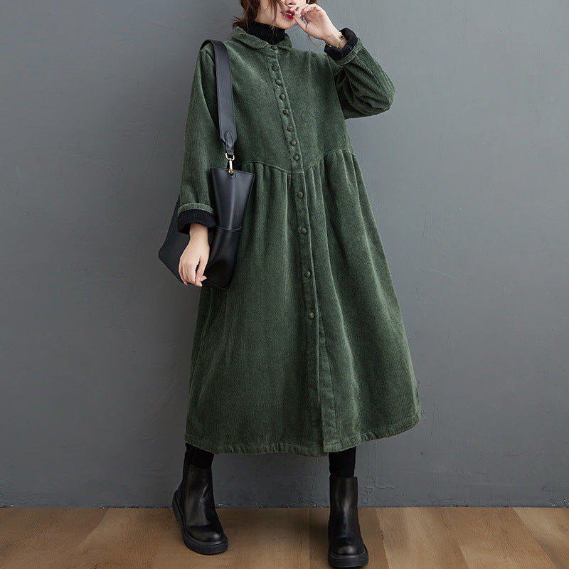 Amelia - Warm Corduroy Coat with Relaxed Fit for Women