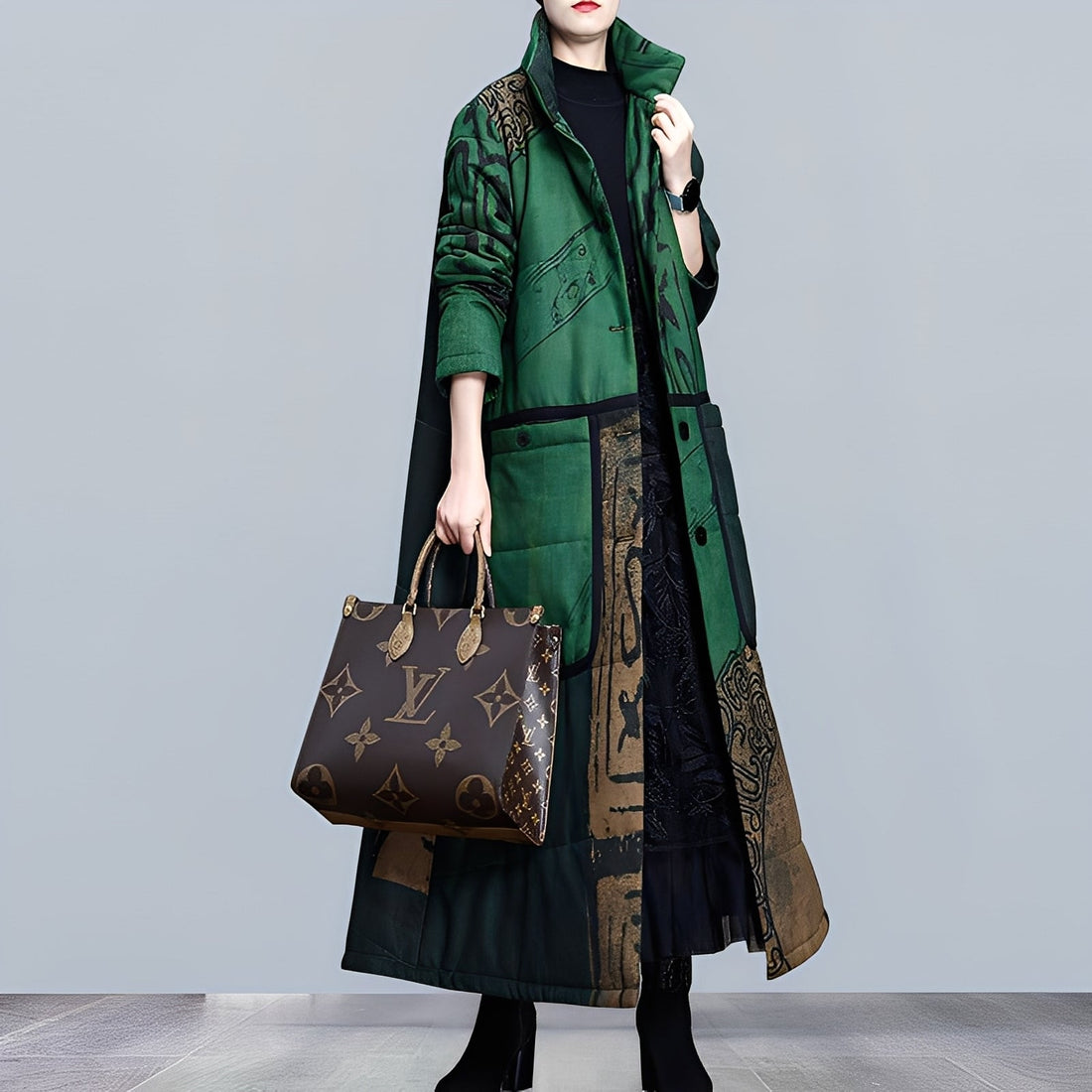 Ashlie - Casual Parka Jacket with Stand-Up Collar for Women