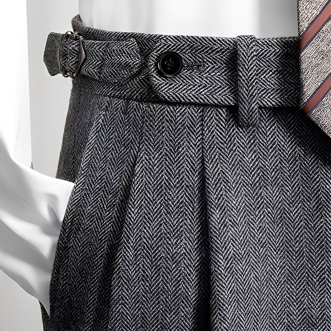 Osbert - Casual Tweed Wool Trousers for Men