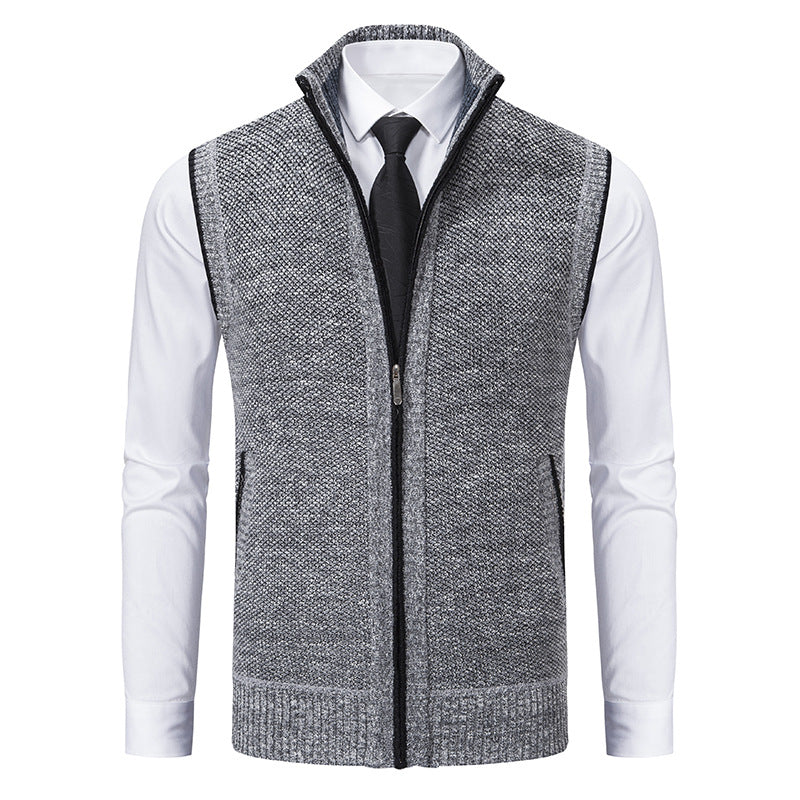 Samuel - Elegant Vest with Zipper for Men