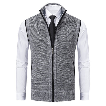 Samuel - Elegant Vest with Zipper for Men
