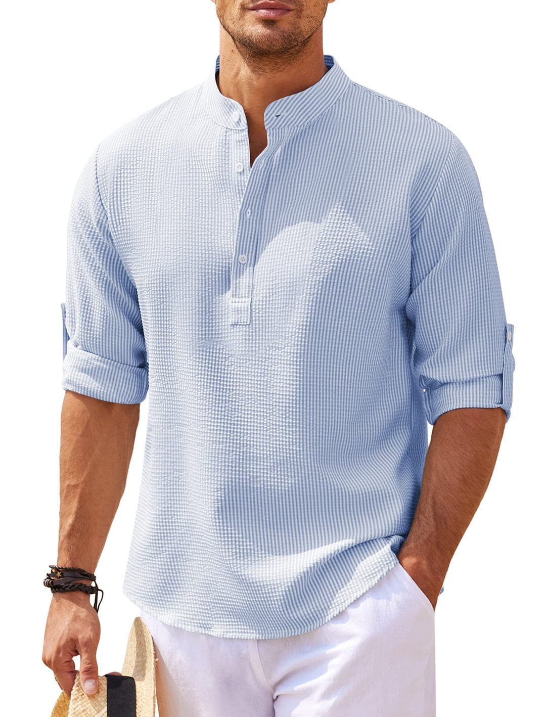 Darwin - Casual Long Sleeve Linen Shirt for Men