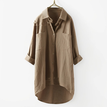 Taegan - Casual, Loose Shirt with Buttons for Women