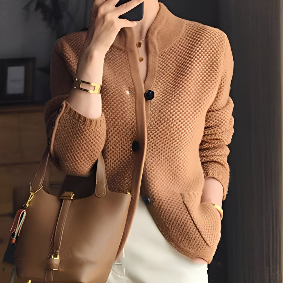 Madlyn - Elegant Knit Sweater from Wool for Women