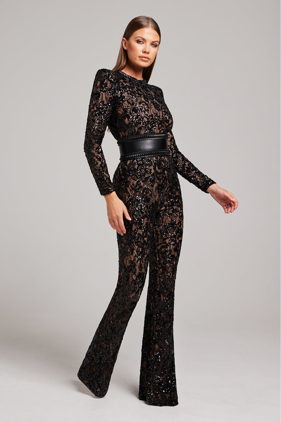 Sofia – Lace Sequin Jumpsuit