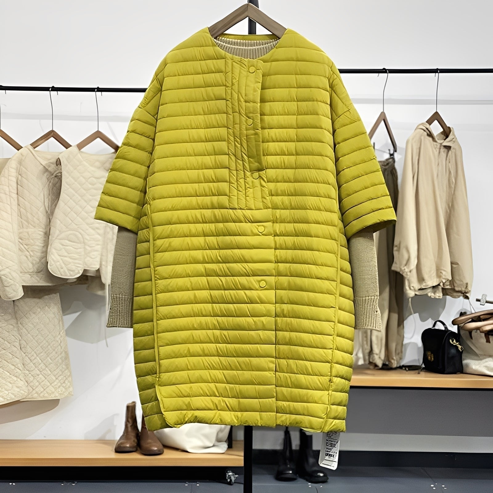 Gladys - Casual Oversized Coat with Buttons for Women
