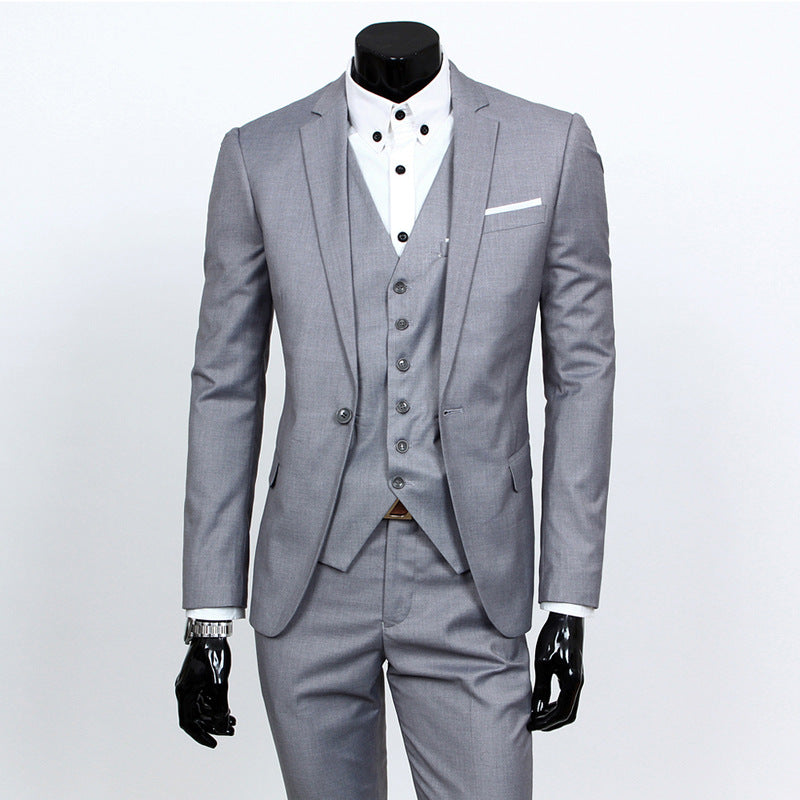 Reynard - Elegant Business Suit in 3-Piece Set for Men