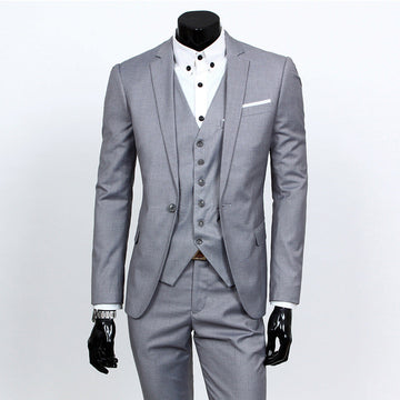 Reynard - Elegant Business Suit in 3-Piece Set for Men