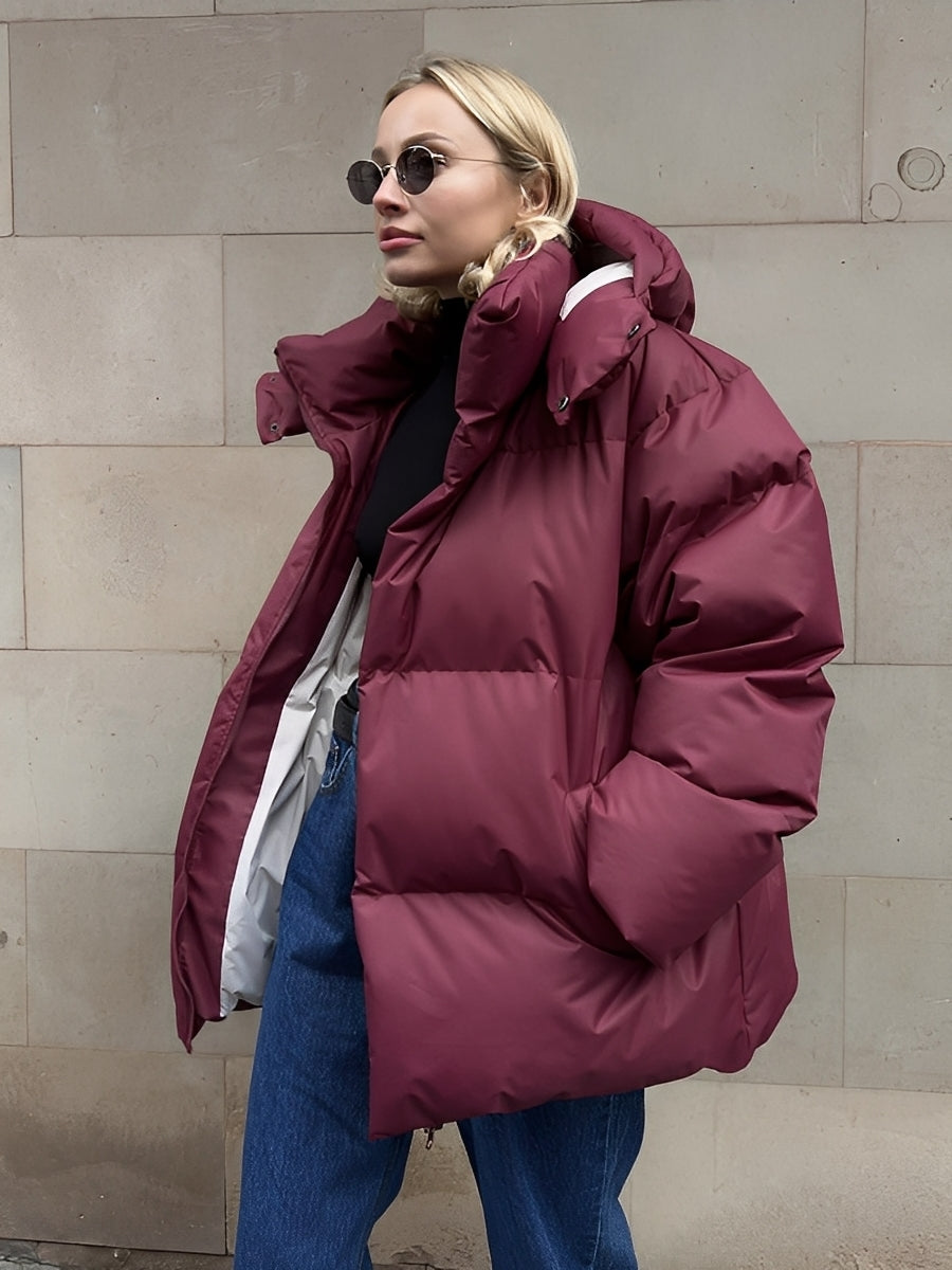 Loreen - Warm, padded, loose-fitting jacket for women
