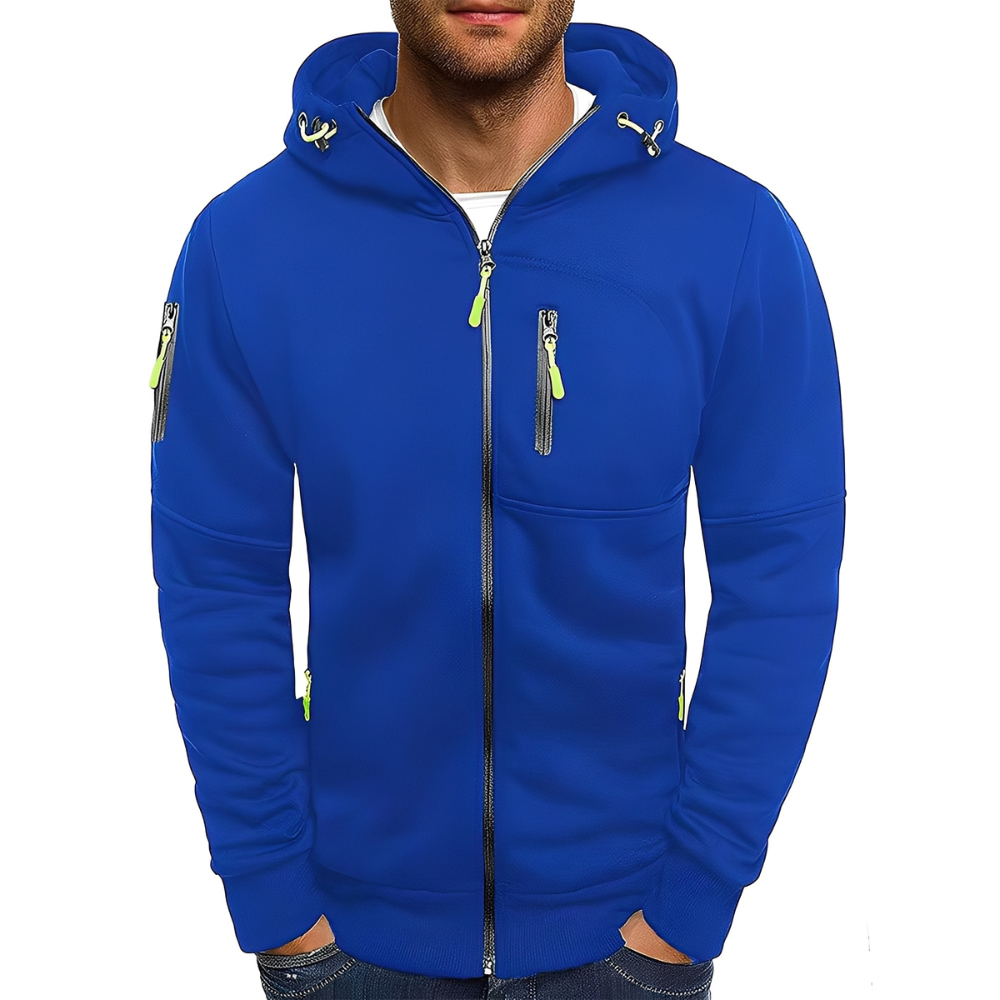 Miller - Casual Zip-Up Jacket with Hood for Men