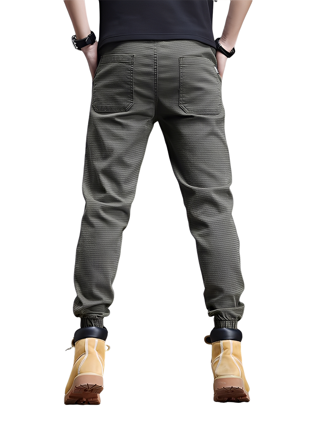 Alvin - Stylish Stretch Jogging Pants with Drawstring for Men