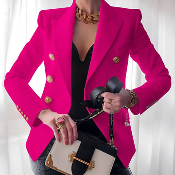 Raschelle - Classic Blazer with Buttons for Women
