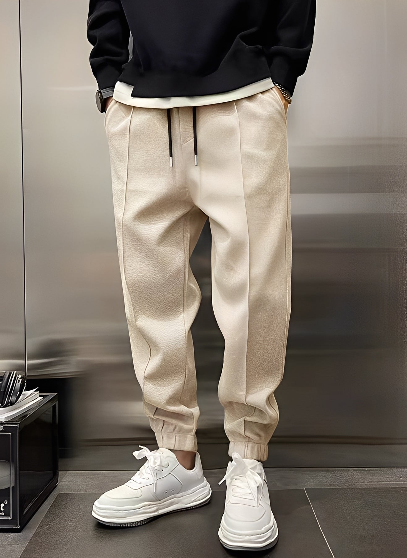 Philip - Casual, Thick, Wide Pants for Men