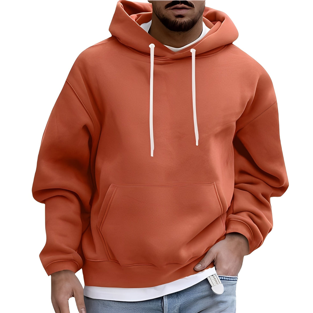 Rupert - Casual Hoodie with Pocket for Men