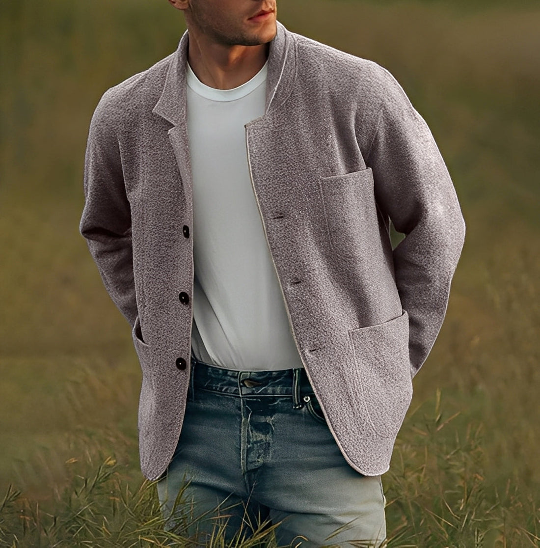 Santiago - Classic Jacket with Pockets for Men