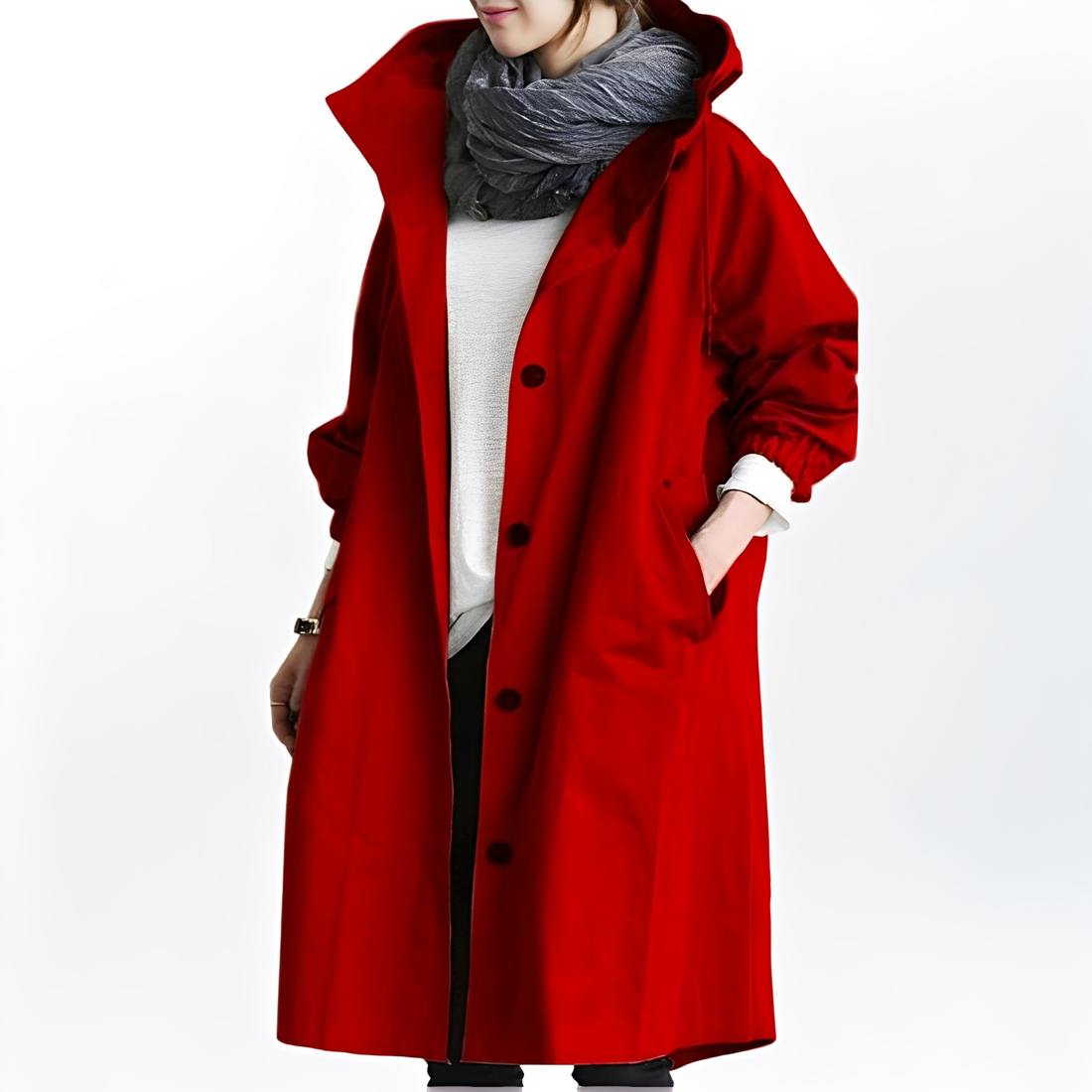 Giselle - Waterproof Hooded Rain Jacket for Women