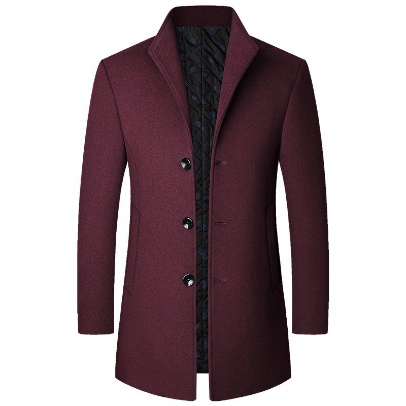 Colson - Elegant Long Wool Coat for Men