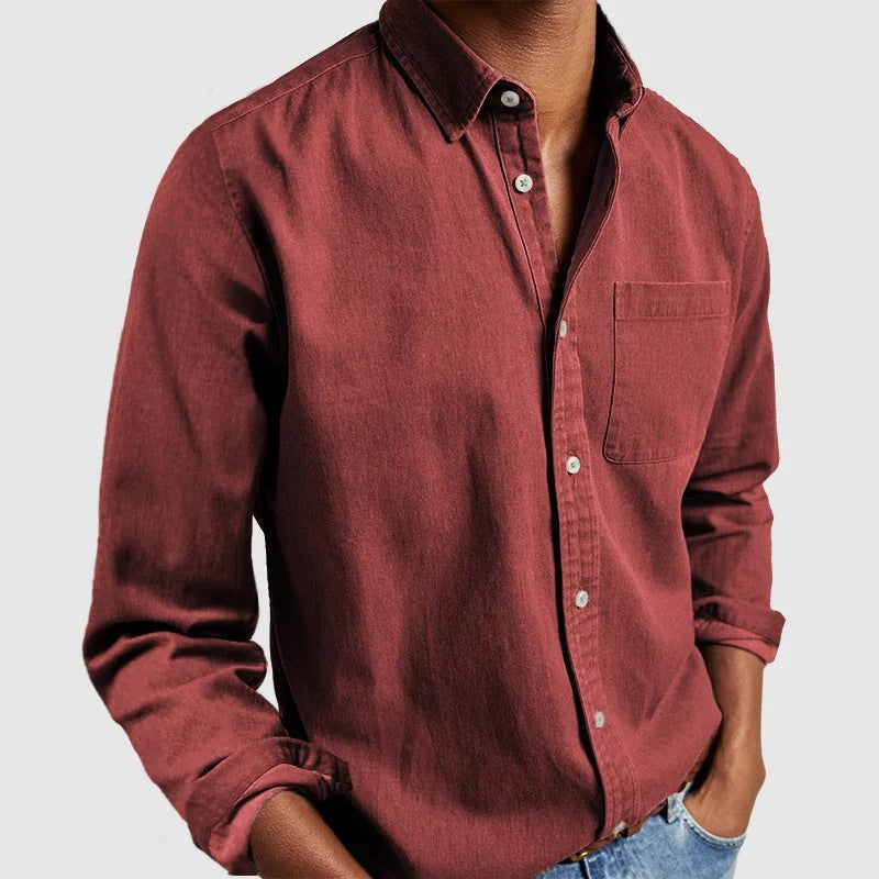 Maxime - Casual Jeans Shirt Soft Mix