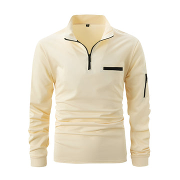 Lucian - Casual Shirt with Zipper and Pocket for Men