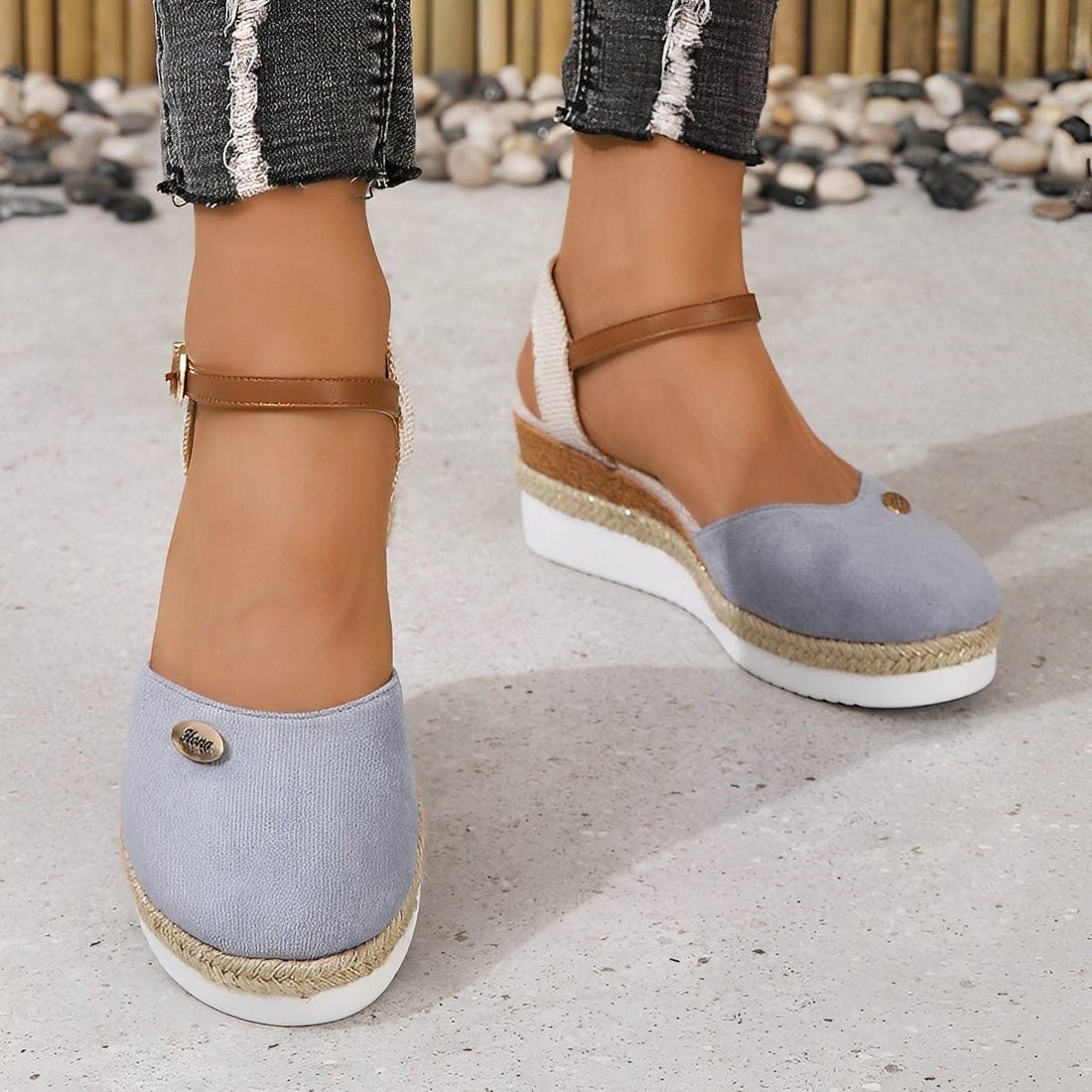 Elinor - Casual Wedge Sandals Made of Hemp for Women