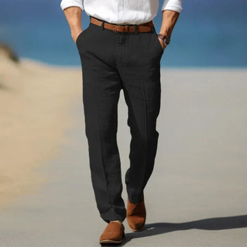 Santi - Light Linen Pants for Hot Days