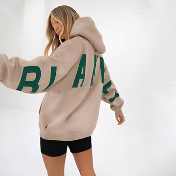 Yvette - Loose fitting hoodie with stylish print for women