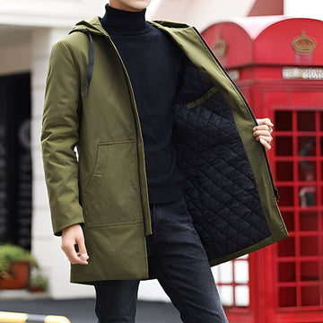 Lucas - Casual, Thick, Waterproof Jacket with Hood for Men