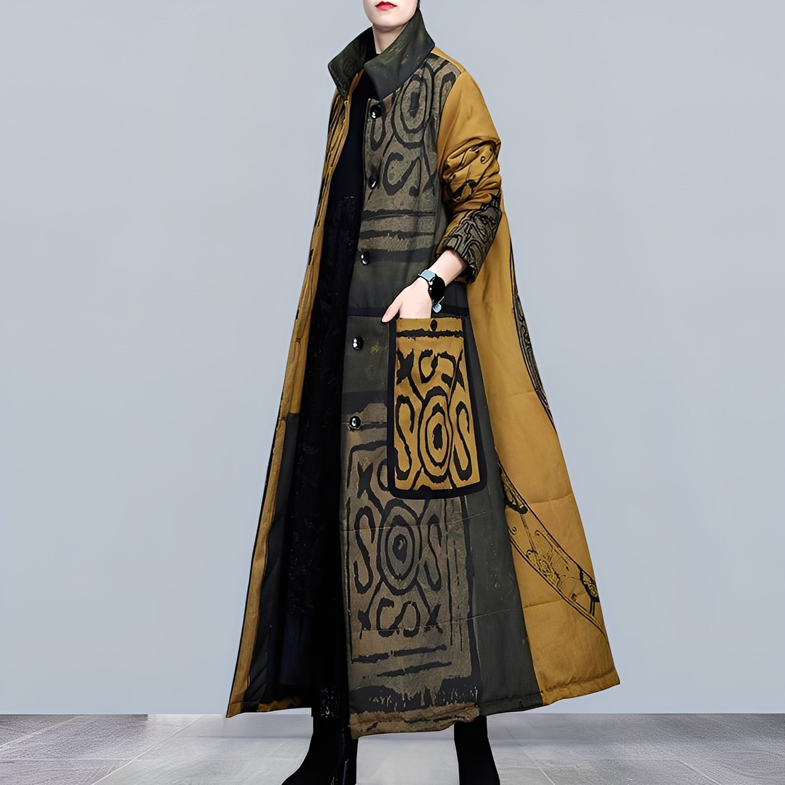 Ashlie - Casual Parka Jacket with Stand-Up Collar for Women