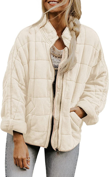 Wenona - Warm Plaid Jacket with Pockets for Women