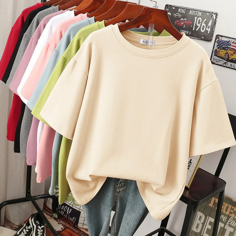 Arabella - Casual Oversize Cotton T-Shirt for Women
