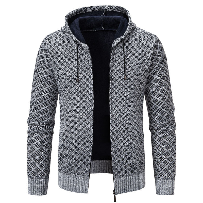 Winton - Elegant, slim jacket with hood for men