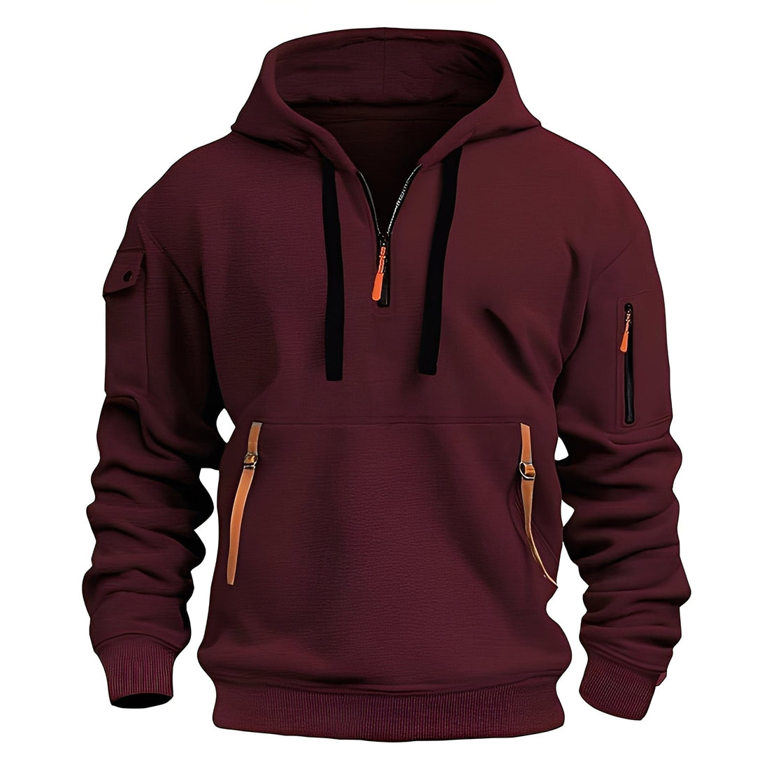 Burton - Loose Hoodie with Half Zip for Men
