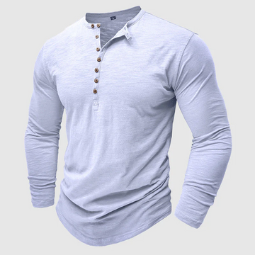 Ansel - Casual Cotton Shirt with Buttons for Men