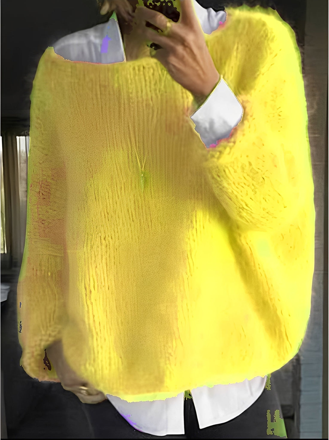 Quintella - Knit Sweater with Crew Neck for Women