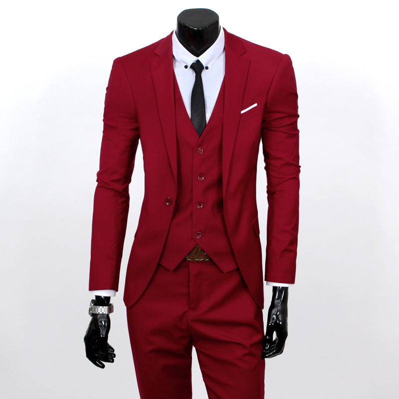 Reynard - Elegant Business Suit in 3-Piece Set for Men