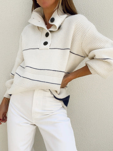 Carina – Open Button Sweater