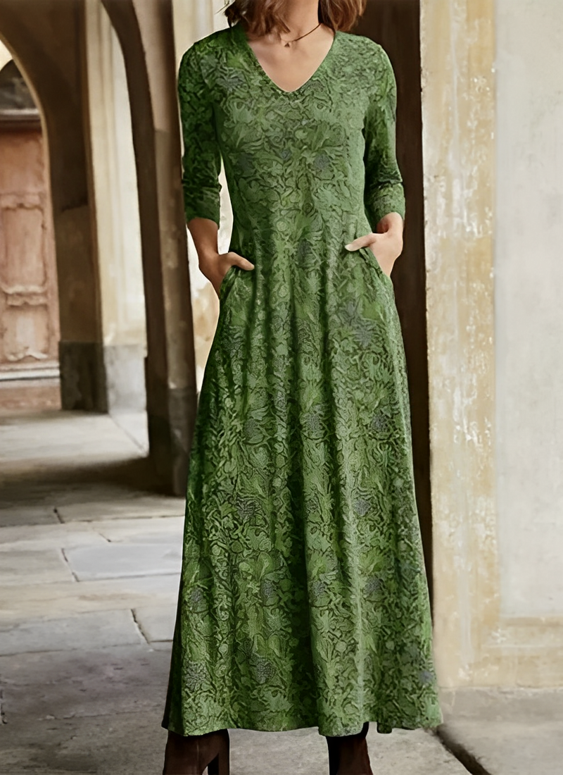 Sophie - Long Sleeve Vintage Dress for Women