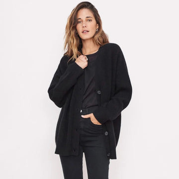 Leah - Oversized Cashmere Cardigan Women