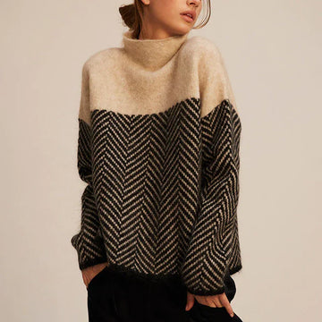 Yancy - Elegant, thick knitted sweater for women