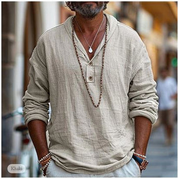 Rolando - Loose, Light Linen Shirt for Men