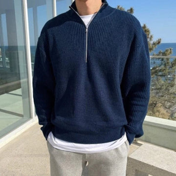 Carlo – Pullover with Half Zipper