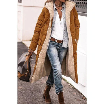 Guadalupe - Casual Hooded Coat from Fleece