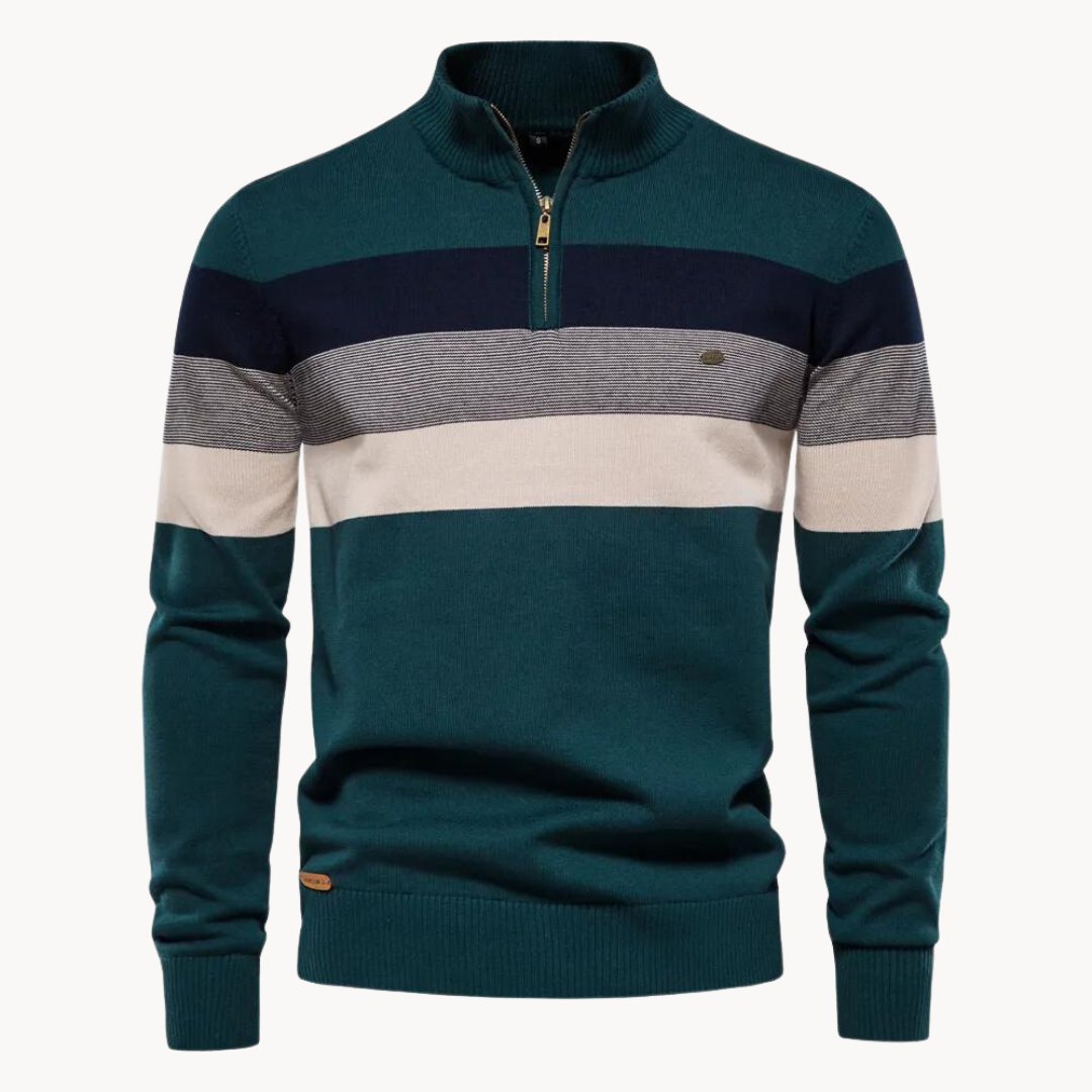 Aurullo - Sweater with Quarter Zipper