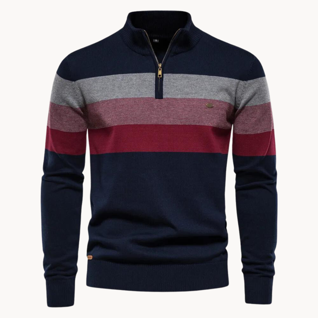 Aurullo - Sweater with Quarter Zipper