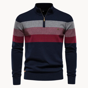 Aurullo - Sweater with Quarter Zipper