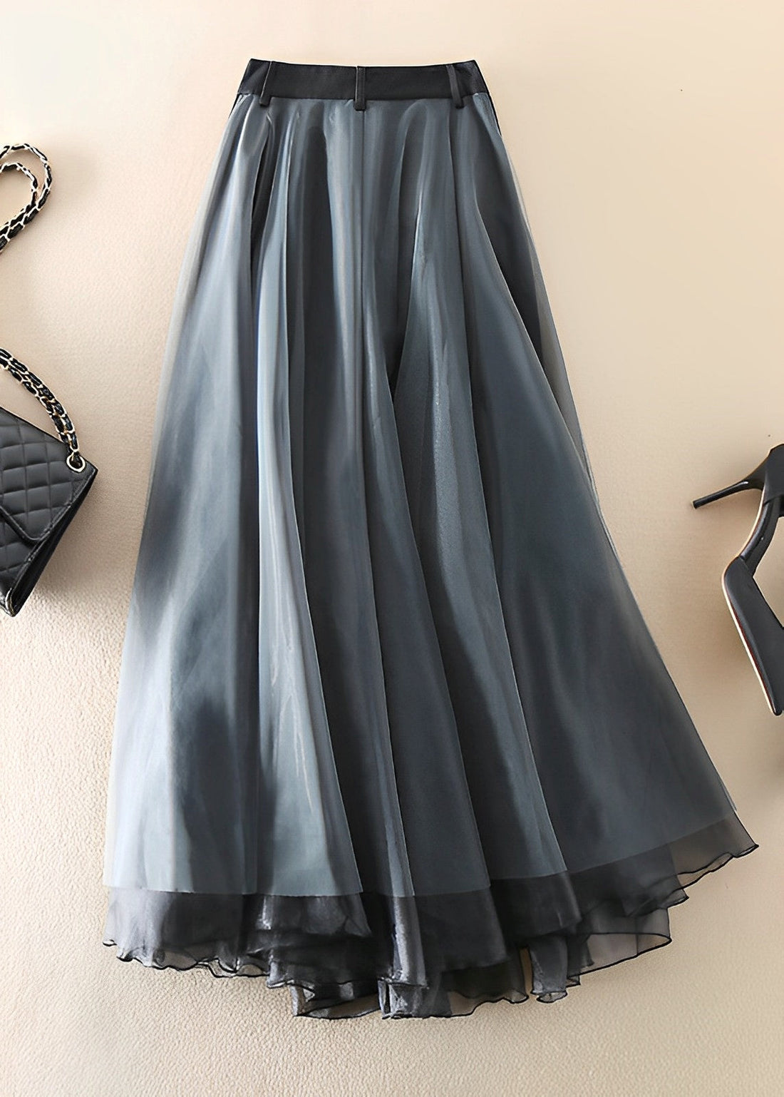 Patrice - Tulle Skirt with High Waist for Women