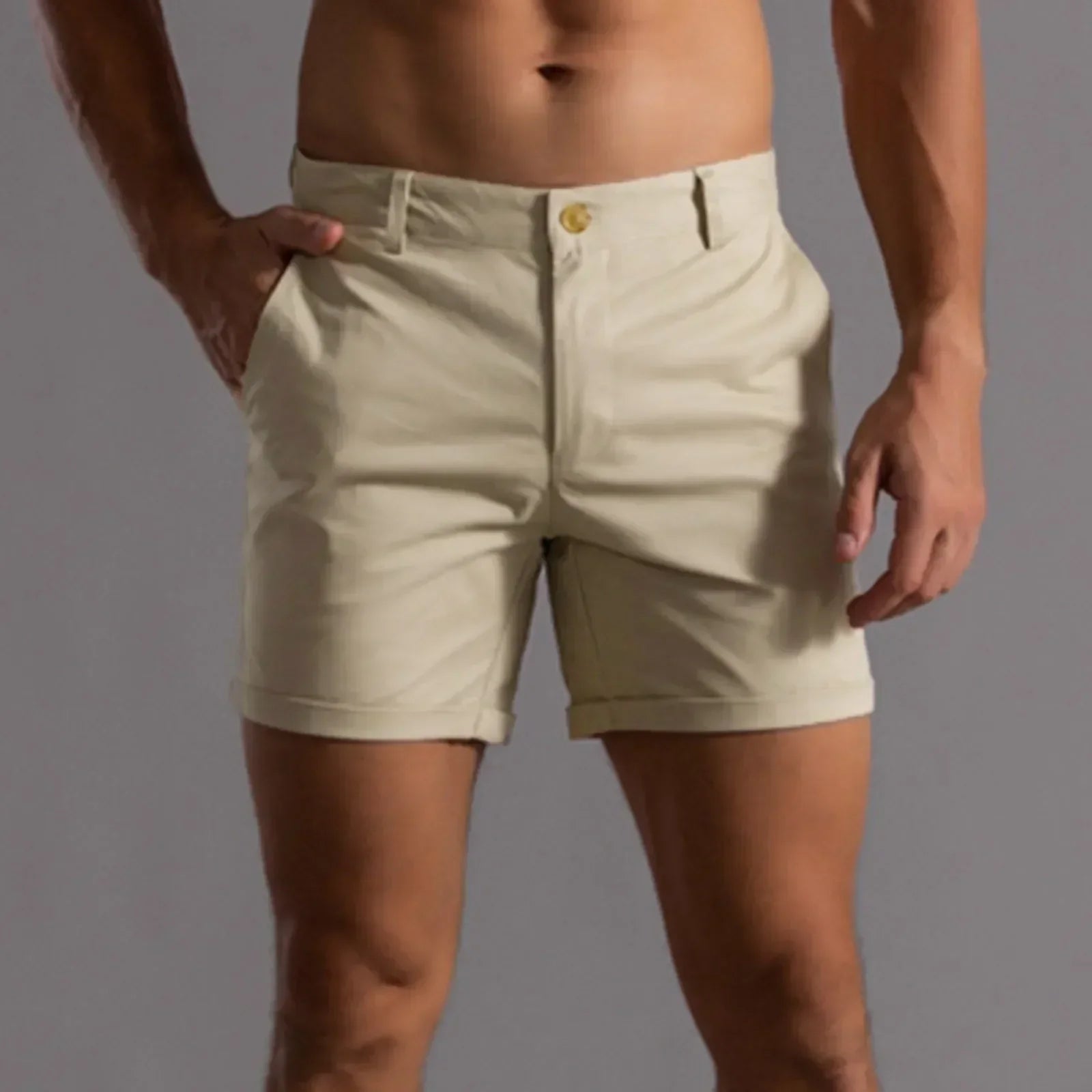 Andrie - Short Chino Pants Men Summer Elegant