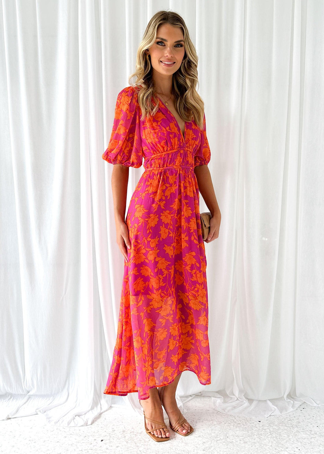 Kathy – Long Dress with V-Neck