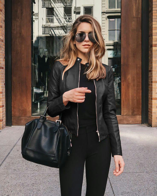 Daenerys - Short Leather Jacket Women Stylish & Versatile